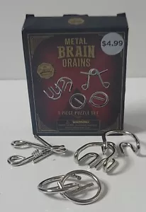 Juego de rompecabezas de 3 piezas para drenajes cerebrales de metal - Imagen 1 de 13