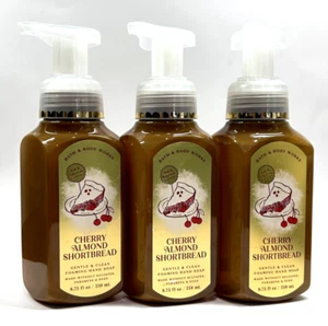 3 NEUE BATH AND BODY WORKS KIRSCHE MANDEL SHORTBREAD SCHÄUMENDE HANDSEIFE 8,75 FLÜSSIGE UNZEN - Bild 1 von 3