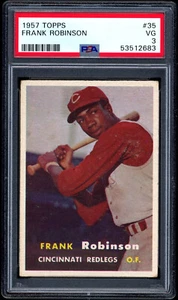 1957 Topps #35 Frank Robinson HOF RC PSA 3 DEAD CENTERED & NO CREASES - Picture 1 of 2