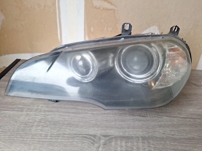 Левая адаптивная ксеноновая фара для BMW X5 E70 LH 2007–2010 2011 годов от оригинального производителя в комплекте - Изображение 1 из 4