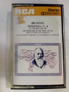 BRAHMS SINFONIA N. 4 IN MI MIN. OP. 98 OUVERTURE IN DO MIN MUSICASSETTA MC7 MC - Foto 1 di 5