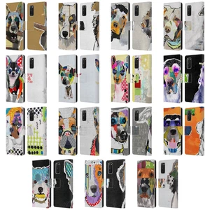 OFFICIAL MICHEL KECK DOGS 3 LEATHER BOOK WALLET CASE COVER FOR SAMSUNG PHONES 1 - Picture 1 of 21