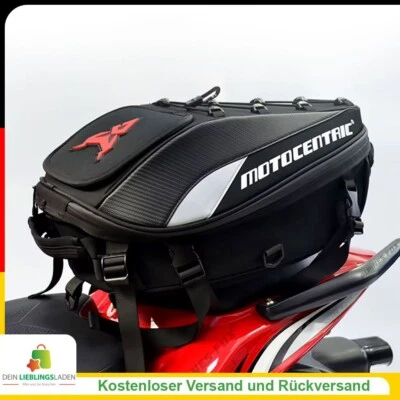 MOTOCENTRIC Motorrad-Hecktasche 37L, robust, stylisch & wasserdicht, Rucksack - Bild 1 von 4