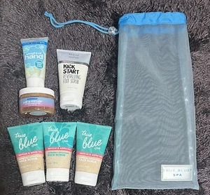 Bath & Body Works True Blue Spa Face Scrubs, Hand & Manicure Scrubs, Bag, & Foot - Picture 1 of 2