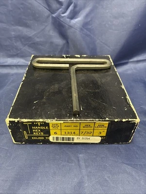 Eklind 31314 7/32” Standard Grip 3” Arm Hex T Keys - Lot of 7 - NOS - Image 1 of 4