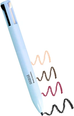 4 in 1 Makeup Pen, Eyebrow Pencil & Eyeliner & Lip Liner & Highlighter Pen, All  - Photo 1/4