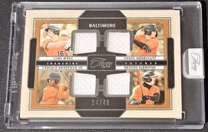 2025 Three and Two Mayo Honeycutt Kjerstad Bradfield Jr Quad Relic /49  #FFM-BAL - Picture 1 of 2