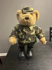 Oso-USA Soldado Oso CANTANDO Dios bendiga a los EE. UU. - Patriótico - Imagen 1 de 7