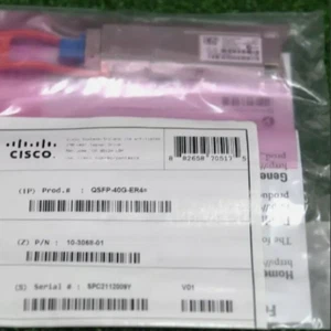 QSFP-40G-ER4 40G QSFP+ 40GBASE-ER4 40km 1310nm LC SMF Transceiver #S-19 Cisco  - Picture 1 of 3