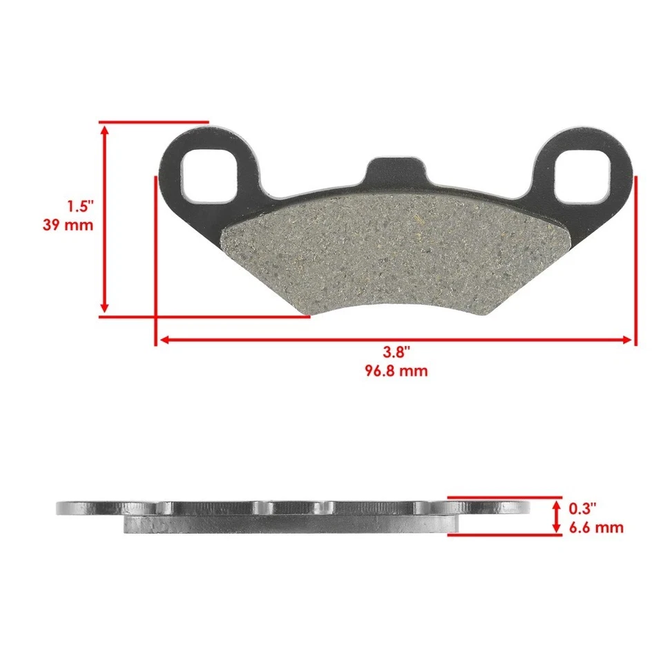 Front Rear Brake Pads for Polaris Trail Blazer 250 1999 2000 - Imagem 1 de 4