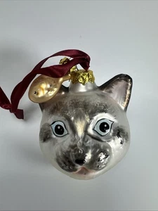 Katzenkopf Christbaumschmuck ENESCO 2000 - Bild 1 von 8