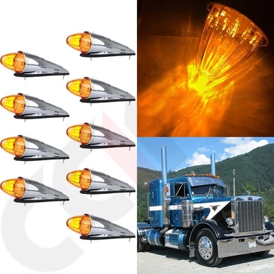 Luz de circulación de techo con separación de marcador de cabina de torpedo ámbar 9 un. 17 nueva Foto 1 de 4