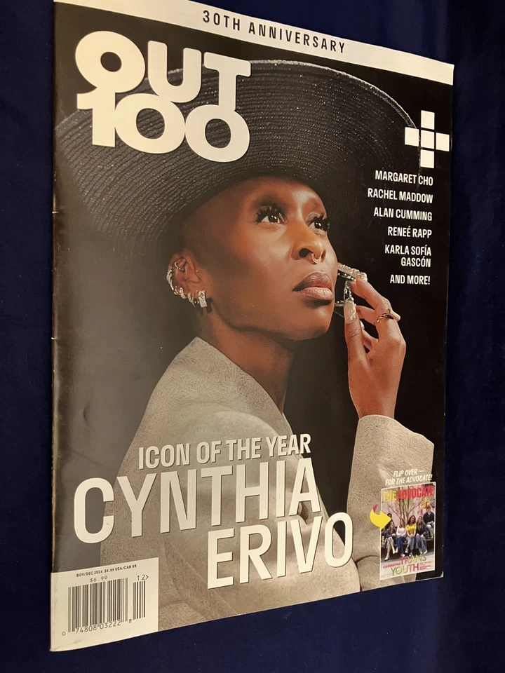 Out 100 -Icon of the Year Cynthia Erivo 30th Anniversary Dec 2024 - Image 1 of 4