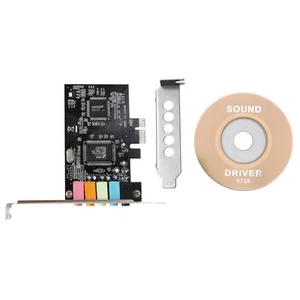 Carte Son PCIe 5.1, Carte Audio 3D PCI Express Surround pour PC Haut D6428 - Photo 1/8