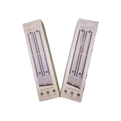 2 X Portable Folding Laptop Desktop Stands With Carry Bag-Dodocool (New). - Image 1 of 4