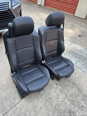 07-13 OEM BMW E93 328 335 335is Convertible Asientos Delanteros Cuero Negro Foto 1 de 4