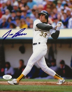Jose Canseco signed Oakland Athletics A's 8x10 photo #1 JSA Witnessed COA - Picture 1 of 2