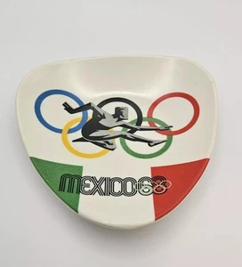 1968 MEXICO CITY OLYMPIC GAMES Ashtray LANCE WYMAN w/Official Logo ORNAMIN 4130 - Picture 1 of 8