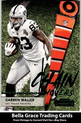2021 Panini Contenders Darren Waller #CM-DWA Raiders Chain Movers Green NFL  - Image 1 of 2