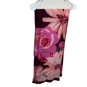 Anne Klein Scarf Women's One Size Colorful Floral 100% Silk Rectangle - Picture 1 of 8