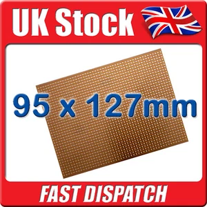 1 x Nuevo PCB Stripboard Estilo Vero Strip Board 95 x127 mm - Imagen 1 de 1