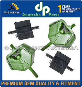 Engine Motor + TRANSMISSION Mount Mounts fr BMW E24 E28 635CSi 11811132793 SET 4 - Picture 1 of 3