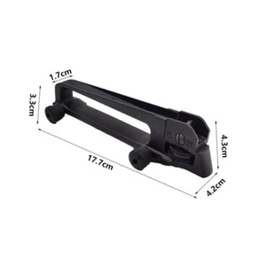 Tactical Carry Handle Mount with Adjustable Rear Flip-Up Sight (High-quality) - Picture 1 of 6