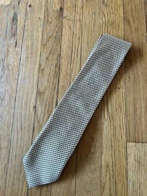 Canali 100% 真丝男式领带黄金意大利 — 第 1/4 张图片