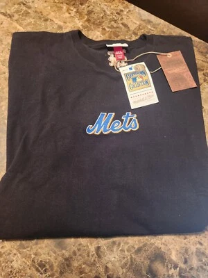 New York Mets Mitchell & Ness Black T-Shirt Size 2XL - Image 1 of 4