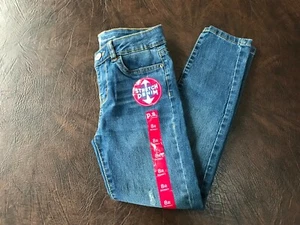 NEW! Girl's Size 8 R Skinny Jeans P.S. from AEROPOSTALE Distressed Stretch - Picture 1 of 7