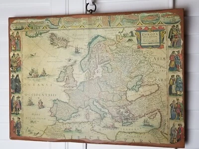 Antique Map of Europe MOUNTED Recens Descripta à Guilielmo Blaeuw - Image 1 of 4