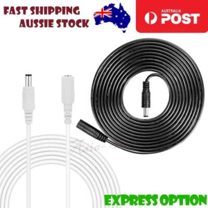 Cable de extensión de CC LED para cámara CCTV 5,5 mm x 2,1 mm macho hembra cable de alimentación - Imagen 1 de 25