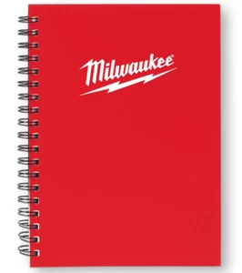 Cuaderno encuadernado en espiral Milwaukee Tool con papel forrado 7" x 10", oficial Milwaukee - Imagen 1 de 1