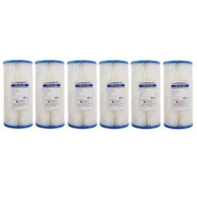 6 PK - R30-BB RS6 FXHSC Compatible Sediment Pleated Water Filter Washable 30 μm - Image 1 of 4