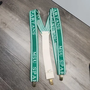 Michigan State grün weiß verstellbare Hosenträger Einheitsgröße - Bild 1 von 5