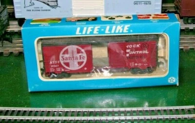Santa Fe Box Car Life Like Trains HO Gauge Vintage NIB   - Image 1 of 4