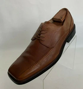 Stacy Adams Oxford braune Leder-Schnürschuhe mit eckiger Zehenpartie Größe 12D - Bild 1 von 9