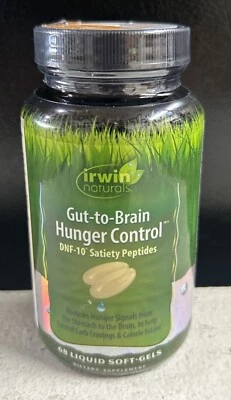 Irwin Naturals Gut-to-Brain Hunger 68 Ct Exp.05/25+ Sealed - Image 1 of 3