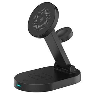 4-In-1 Magnetic 15W Wireless Charger Charging Station Fit for Watch Pods iPhone - Picture 1 of 12