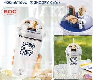 Vaso de café SNOOPY taza fría con figuras cúpula + pista - Imagen 1 de 8
