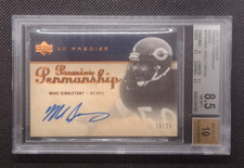 2007 Upper Deck Premier Penmanship Mike Singletary Bronze 18/25 BGS 8.5 Auto 10