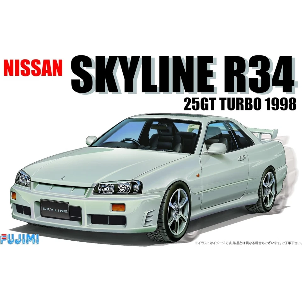 Coche modelo Nissan Skyline R34 25GT Turbo de Fujimi 039671 1:24 Foto 1 de 1