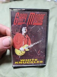 1985 Gary Moore "White Knuckles" UK Import Cassette Tape Raw Power RAW TC006 - Picture 1 of 7