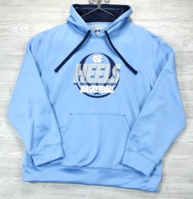 Majestic NCAA UNC 焦油高跟鞋篮球帽衫大号口袋套衫第 101 部分 — 第 1/4 张图片