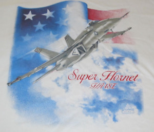 Hanes Comfort T-Shirt Size Adult XXL 50-52 Classic Aircraft Super Hornet F/A-18E