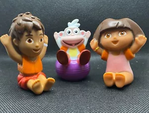 2003 DORA BOOTS & DIEGO from Mattel Floating Island Bathtime Adventure - Picture 1 of 7