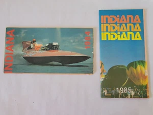 Vintage 1984/1985 Indiana Official Highway \ Road Maps Lot - Picture 1 of 4