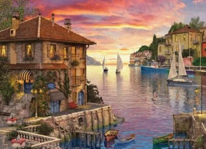 1000 st puzzel: Mediterranean Harbor - Dominic Davison (Eurographics 609623) - Bild 1 von 1