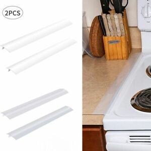 1-2Pc Silicone Kitchen Stove Counter Gap Cover Oven Guard Spill Seal Slit Filler