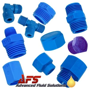 Adaptadores de nailon Tefen enchufe de pezón tapa arbusto enchufe macho hembra conector de tubería BSPT - Imagen 1 de 14